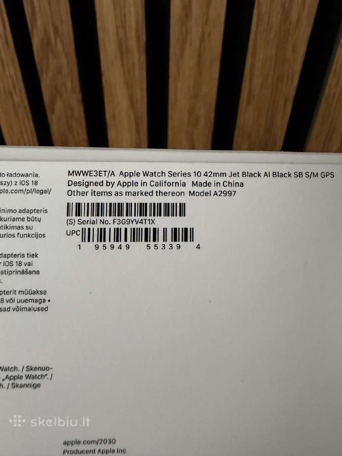 Apple Watch 10 GPS 42mm Black - nuotraukos Nr. 11
