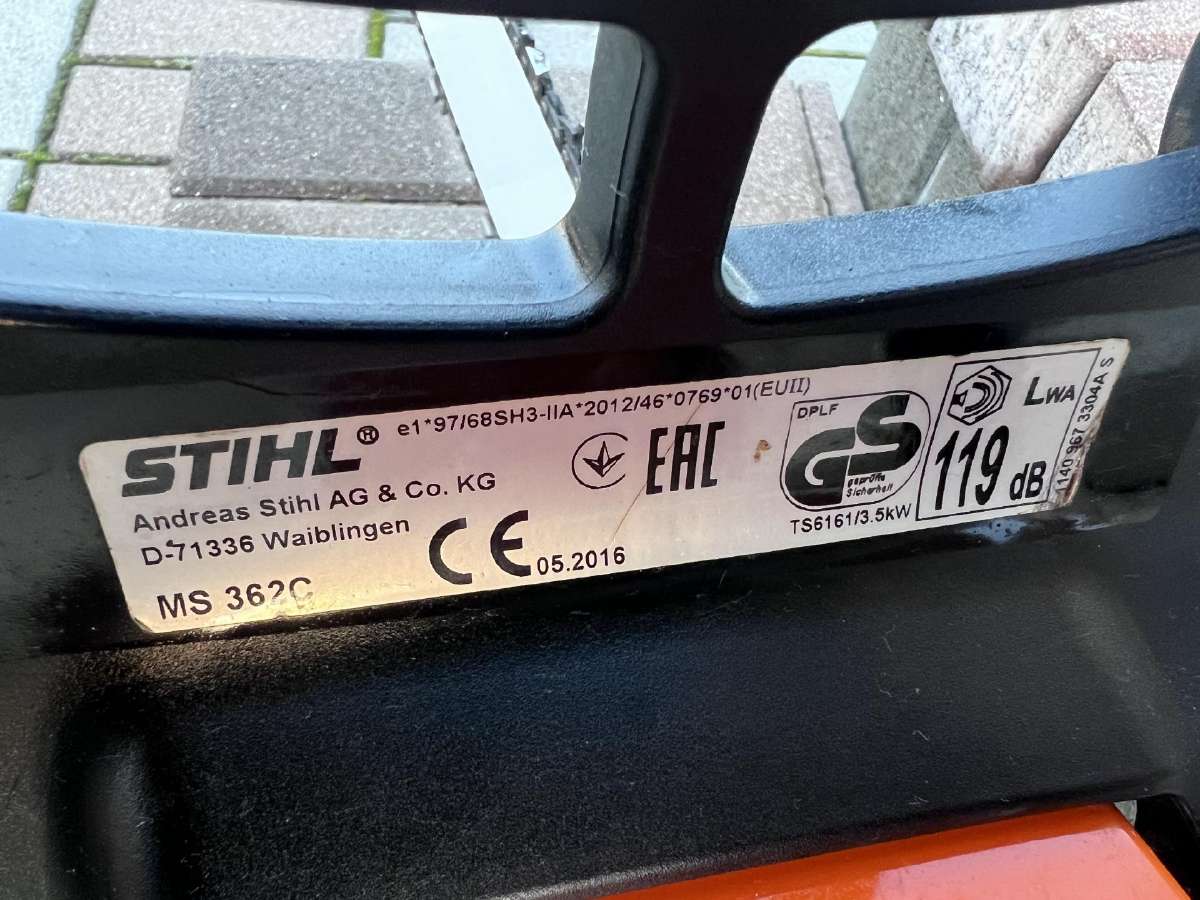 Stihl ms 362c - nuotraukos Nr. 3