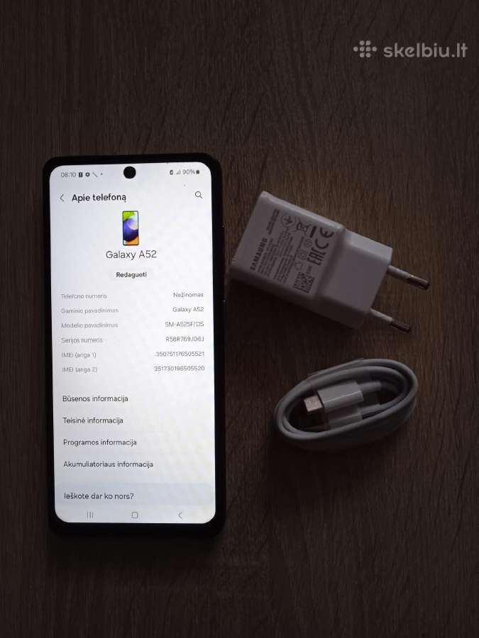Samsung a52 128gb - nuotraukos Nr. 3