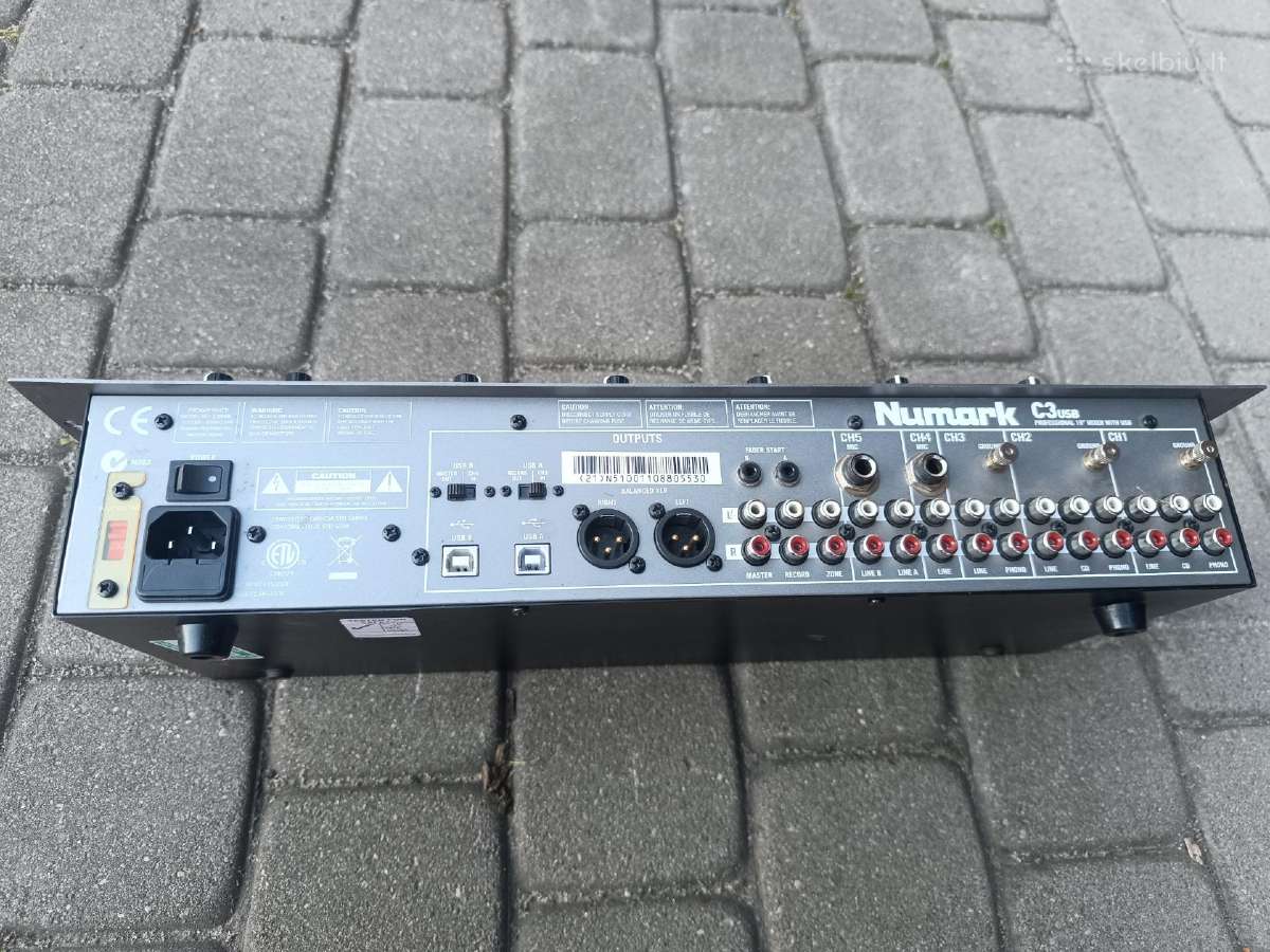 Numark C3 Usb mikšerinis 5 kanalų pultas su Usb - nuotraukos Nr. 2