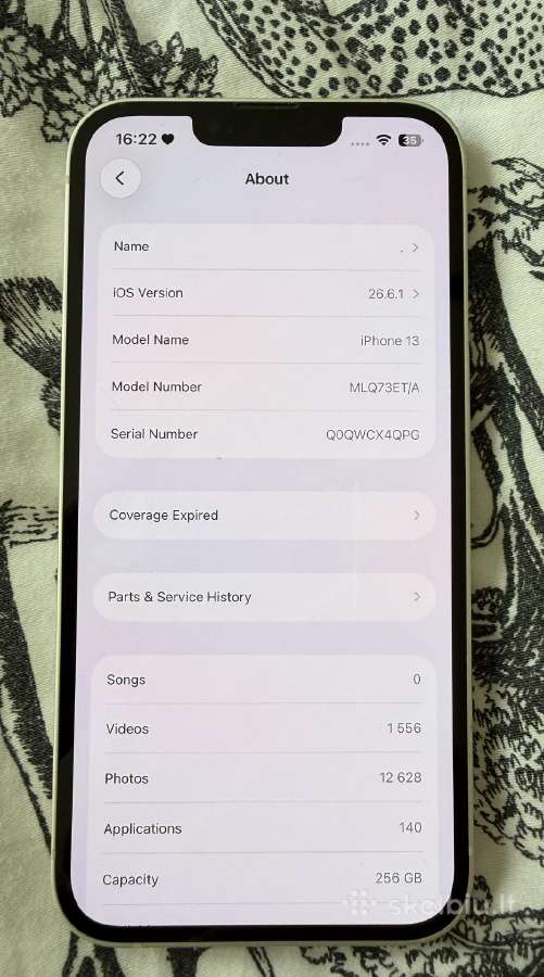 iPhone 13 265gb - nuotraukos Nr. 5