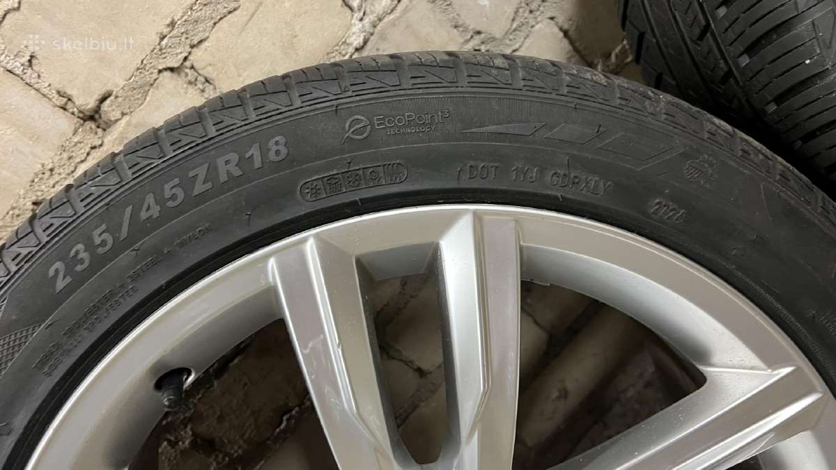 Oem VW R18 lieti ratlankiai Dartford su padangomis - nuotraukos Nr. 12