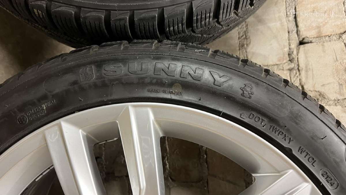 Oem VW R18 lieti ratlankiai Dartford su padangomis - nuotraukos Nr. 6