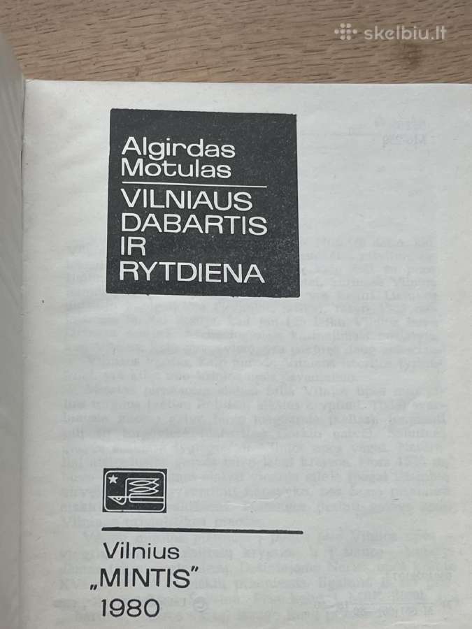 Knyga Vilniaus dabartis ir rytdiena - nuotraukos Nr. 2