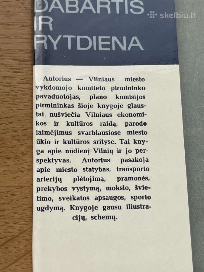 Knyga Vilniaus dabartis ir rytdiena - nuotraukos Nr. 3