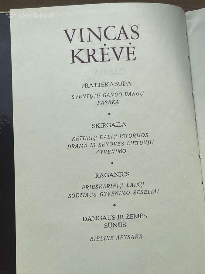 Knyga V.krėvė Dangaus ir žemės sūnūs - nuotraukos Nr. 3