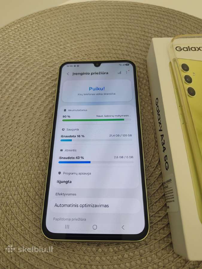 Samsung A34 - nuotraukos Nr. 6