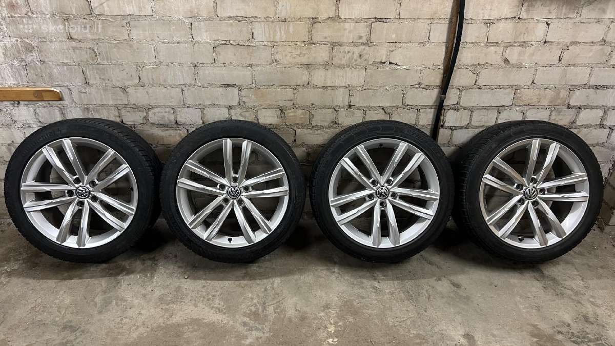 Oem VW ratlankiai R18 su žieminėmis padangomis - nuotraukos Nr. 5
