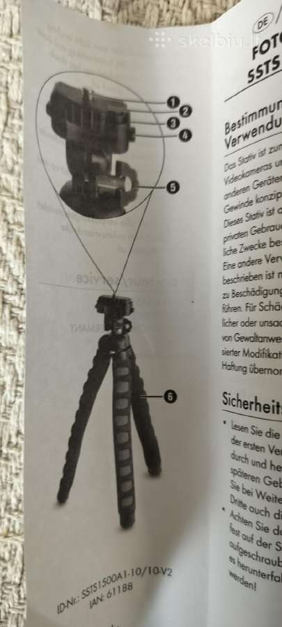 Lankstus trikojis fotoaparatui. - nuotraukos Nr. 5