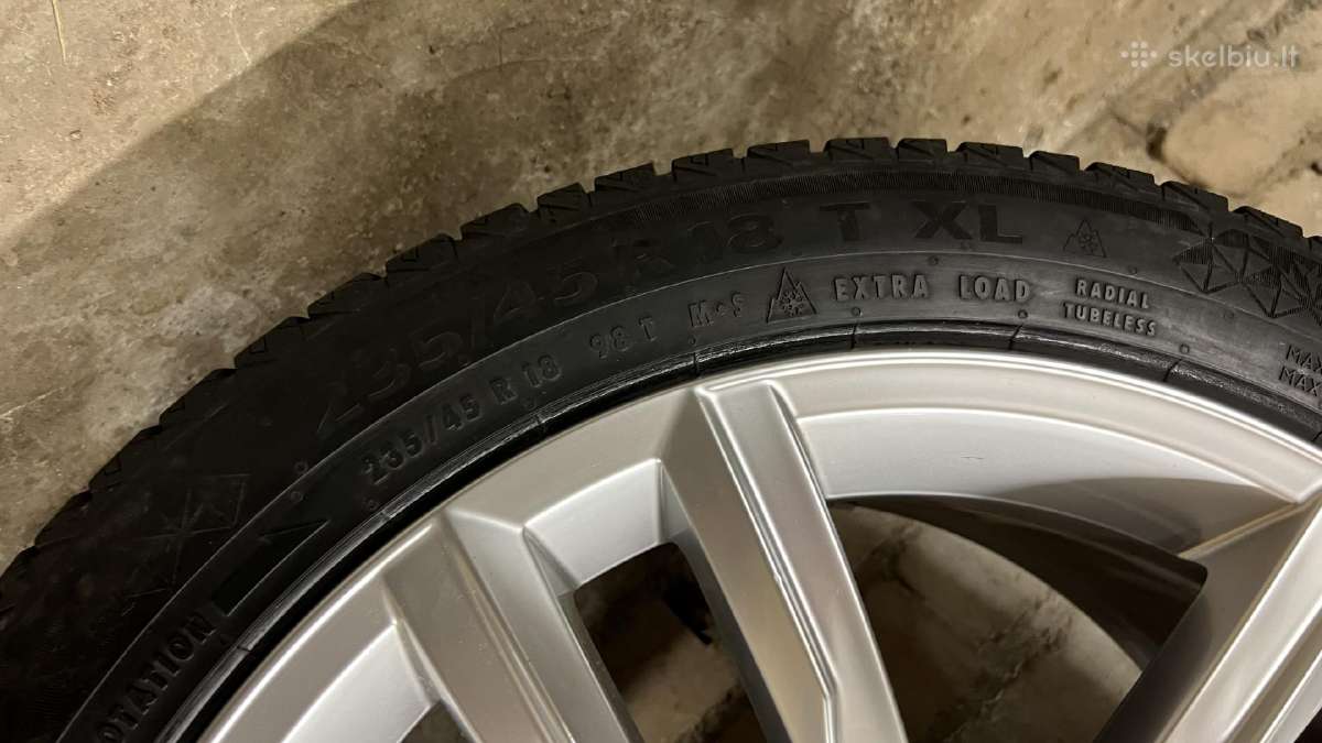 Oem VW ratlankiai R18 su žieminėmis padangomis - nuotraukos Nr. 8