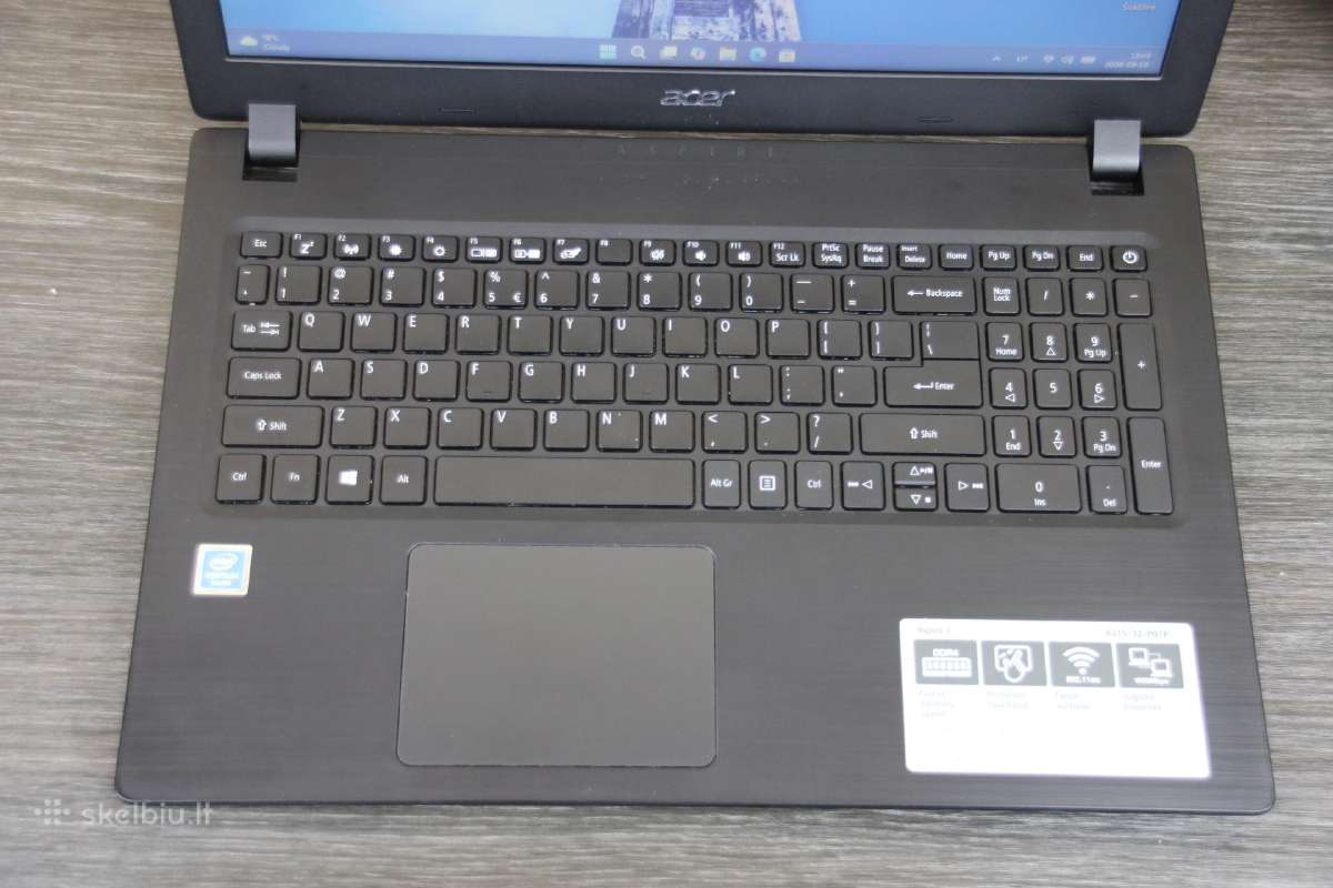 Acer 15,6 LED Pentium N5000 250gb SSD 8gb - nuotraukos Nr. 2