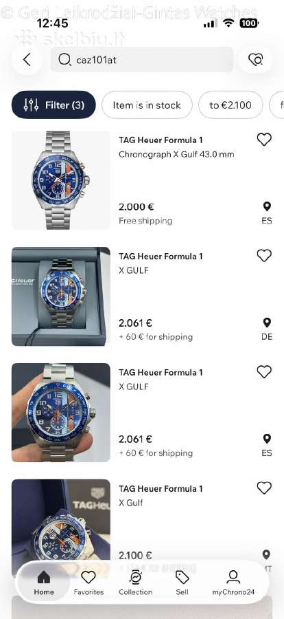 Tag Heuer Formula 1 Gulf Edition - nuotraukos Nr. 30