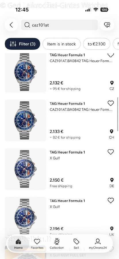 Tag Heuer Formula 1 Gulf Edition - nuotraukos Nr. 31