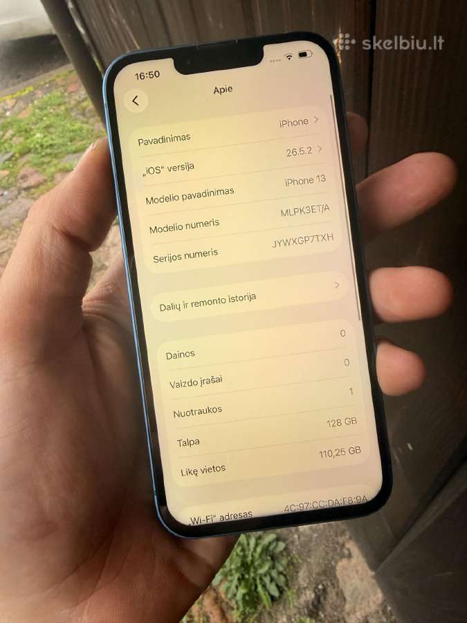 iPhone 13 128gb - nuotraukos Nr. 6