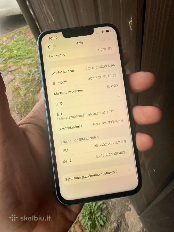iPhone 13 128gb - nuotraukos Nr. 7