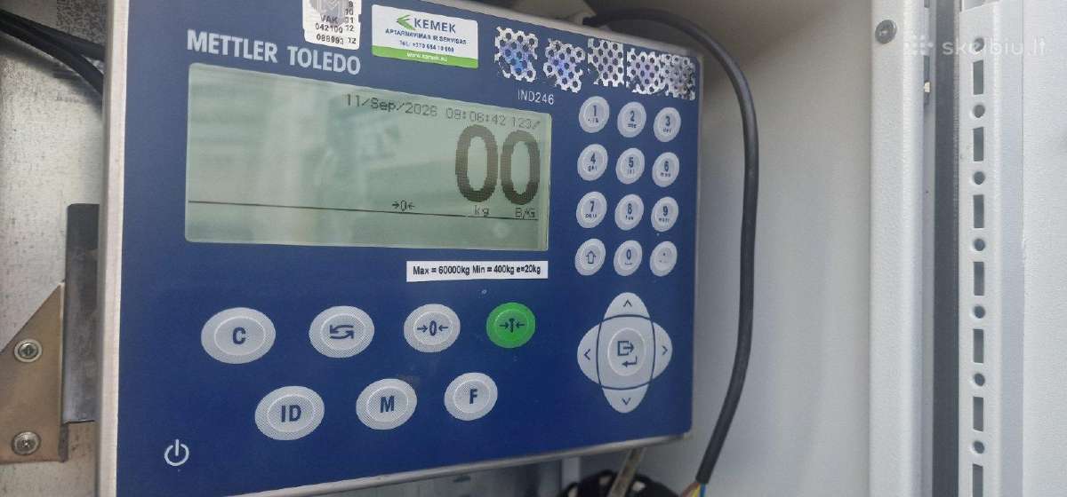 Krovininių automobilių svarstyklės Kemek Dt1000 - nuotraukos Nr. 5