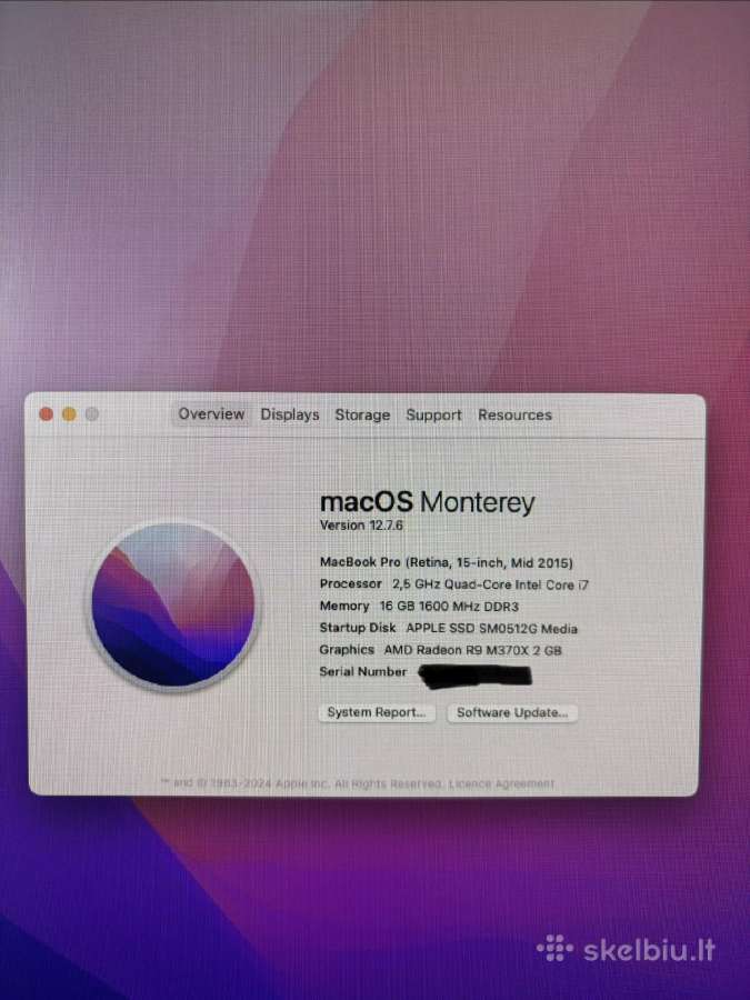 MacBook Pro 15 - nuotraukos Nr. 3