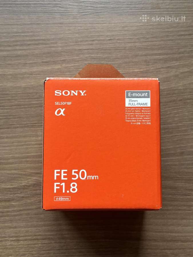 Sony objektyvas Fe 50mm F1.8 Sel50f18f - nuotraukos Nr. 7