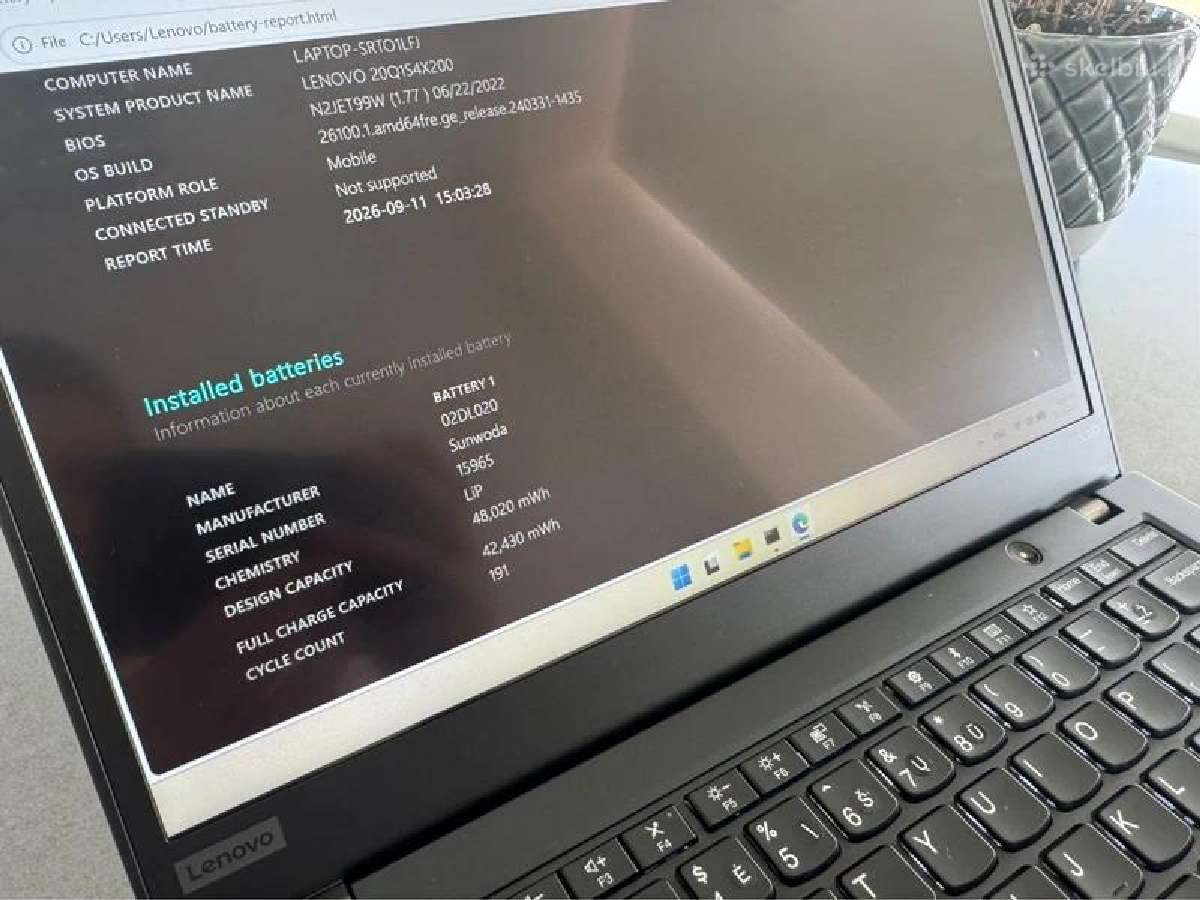 Lenovo Thinkpad X390 13.3" - nuotraukos Nr. 5