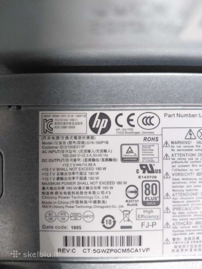 Hp 285 G3 Mt be Cpu ir RAM - nuotraukos Nr. 5