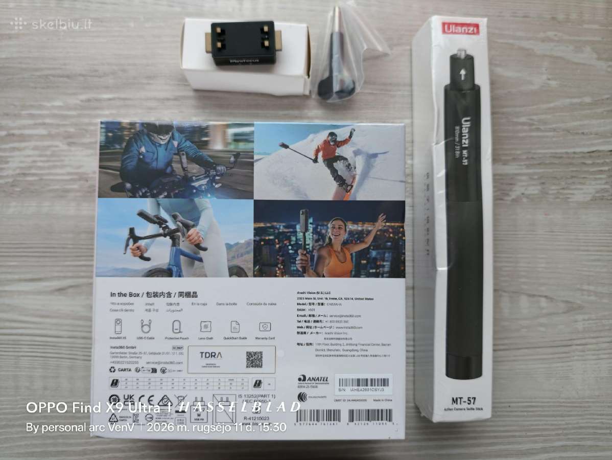Visiškai nauja neišpakuota su priedaisinsta360 X5 - nuotraukos Nr. 2