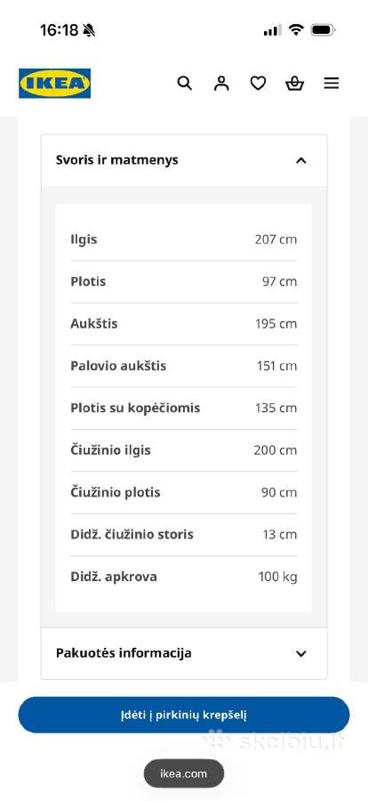 Lovos rėmas - nuotraukos Nr. 2
