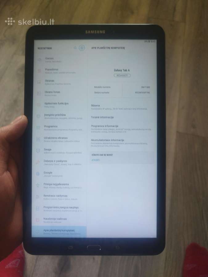 Samsung tab A Sm-t580 32gb - nuotraukos Nr. 2
