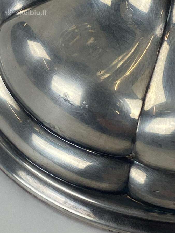 Sidabruoto metalo, penkių šakų žvakidė - nuotraukos Nr. 10