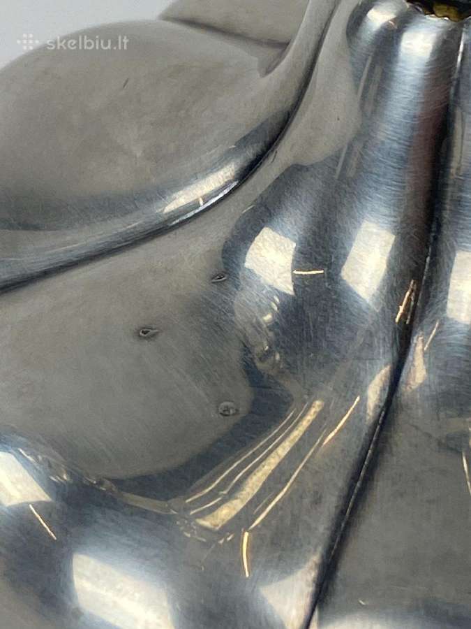 Sidabruoto metalo, penkių šakų žvakidė - nuotraukos Nr. 13