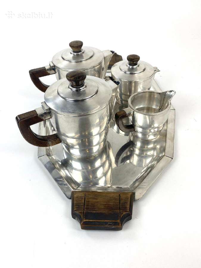 Art deco sidabruotas servizas - nuotraukos Nr. 4