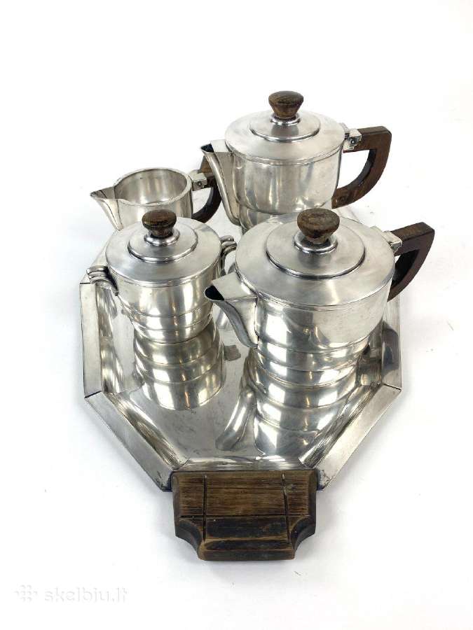 Art deco sidabruotas servizas - nuotraukos Nr. 5