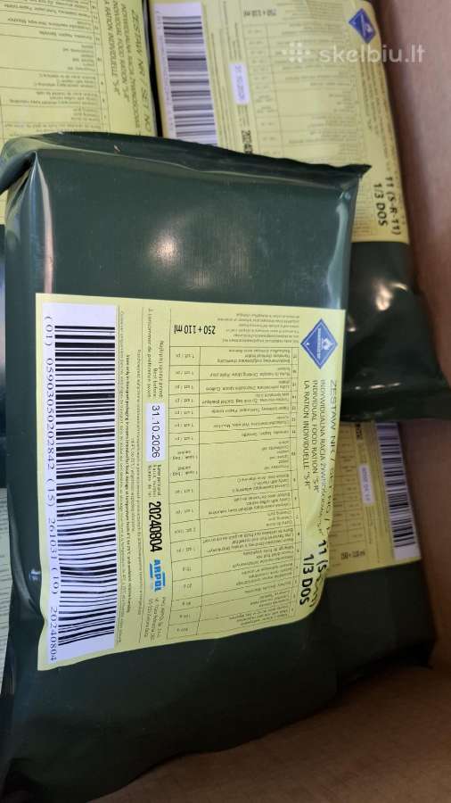 Lenkiškas karinis sausas maisto davinys Mre - nuotraukos Nr. 2