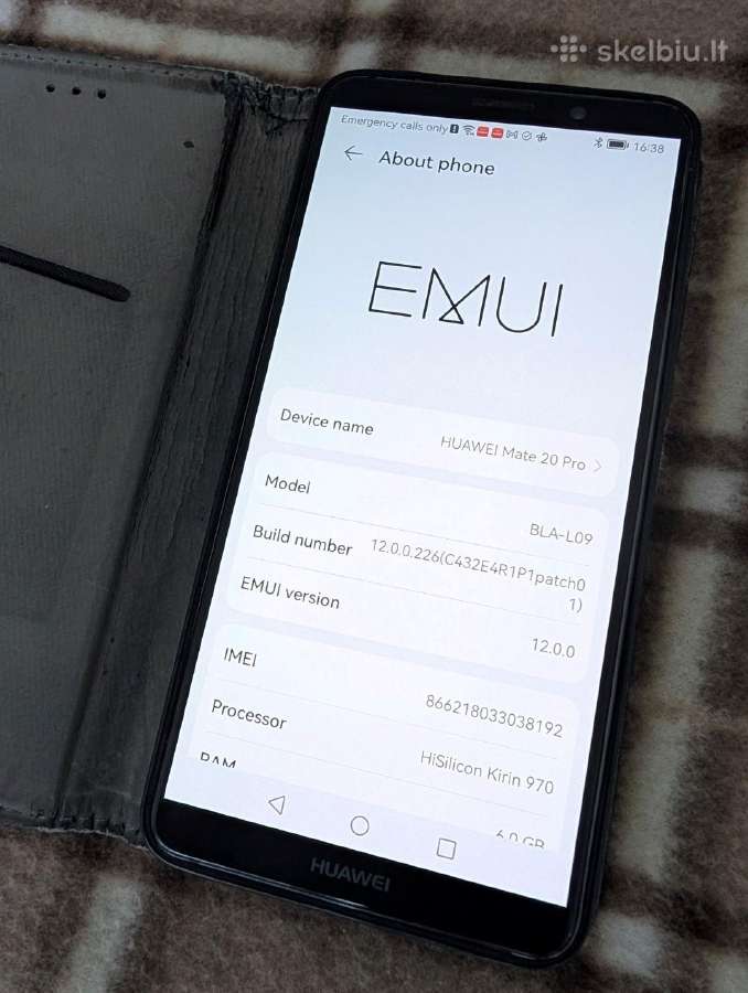Huawei mate 20 pro su nauja baterija - nuotraukos Nr. 3