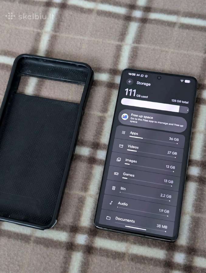 Pilkas Google pixel 7 Pro - 128 GB - nuotraukos Nr. 3