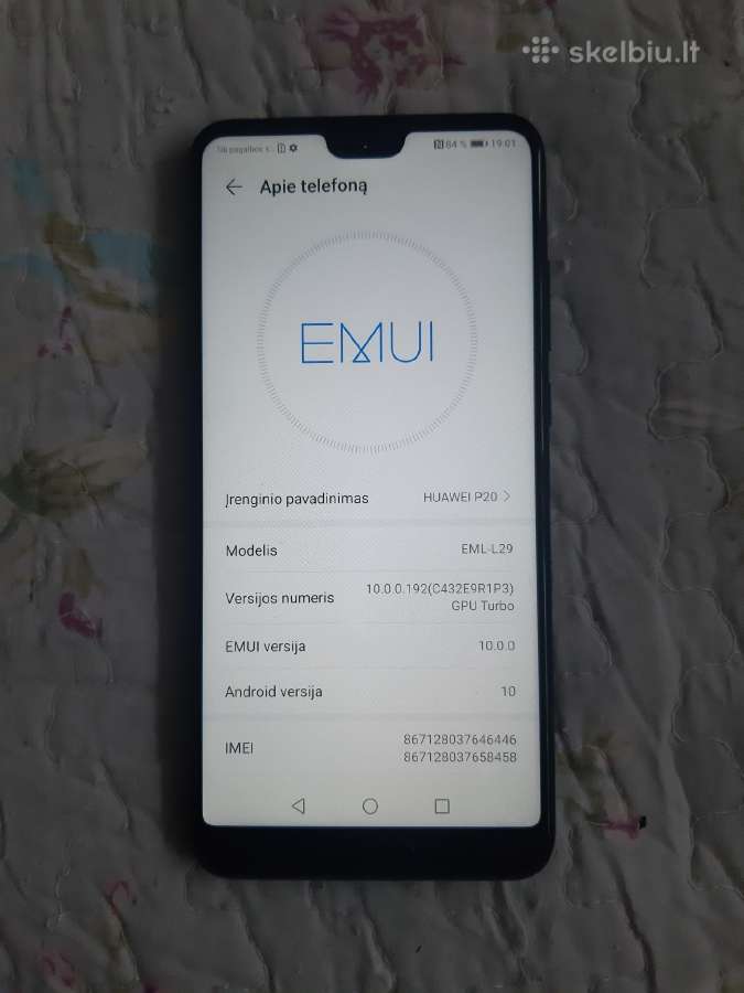 Huawei p20 128gb - nuotraukos Nr. 4