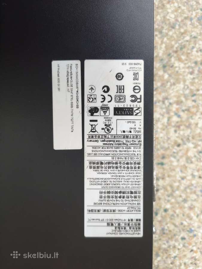 Parduodu Hp Prodesk 600 G1 Sff - nuotraukos Nr. 5
