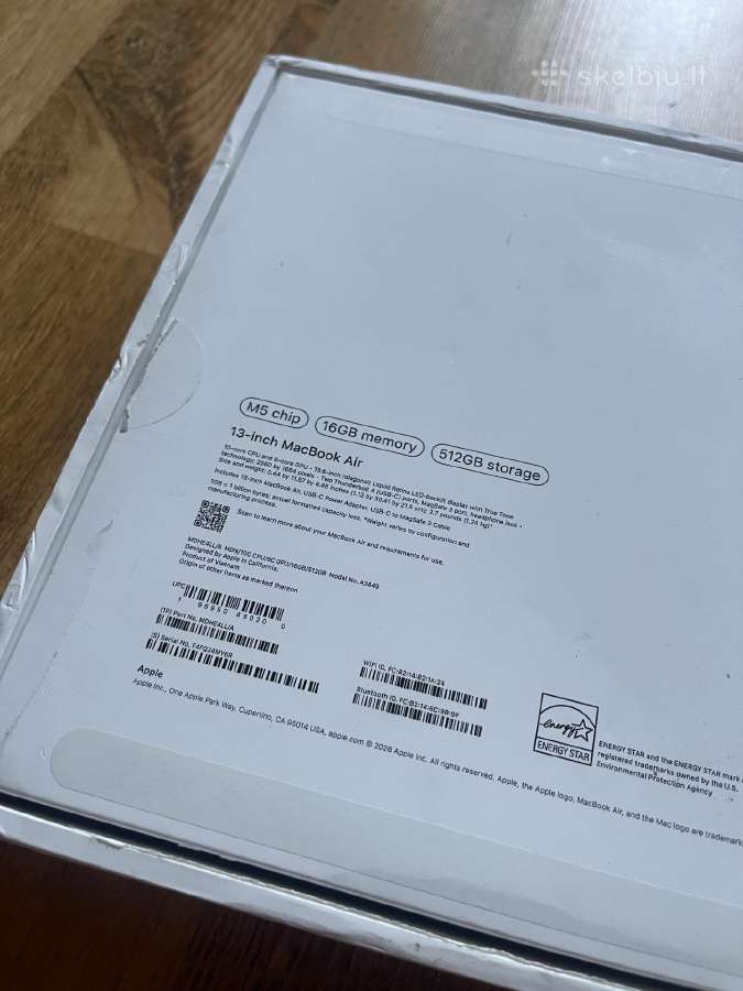 Apple MacBook Air 13 M5 512gb - nuotraukos Nr. 6