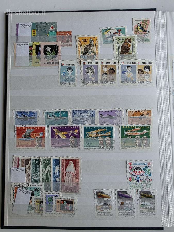 Vengrija2->įvairūs pašto ženklai ->World stamps<- - nuotraukos Nr. 2