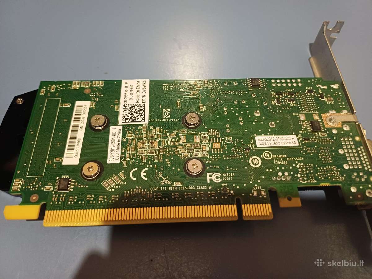 Nvidia quadro k600 - nuotraukos Nr. 3