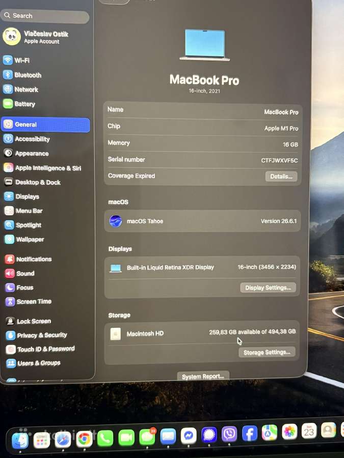 MacBook Pro 16 kaip naujas - nuotraukos Nr. 6