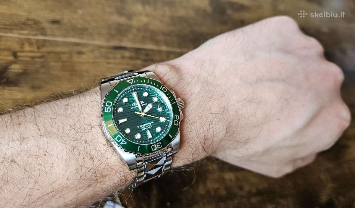 Automatinis diver stiliaus laikrodis Geya G78200 - nuotraukos Nr. 12
