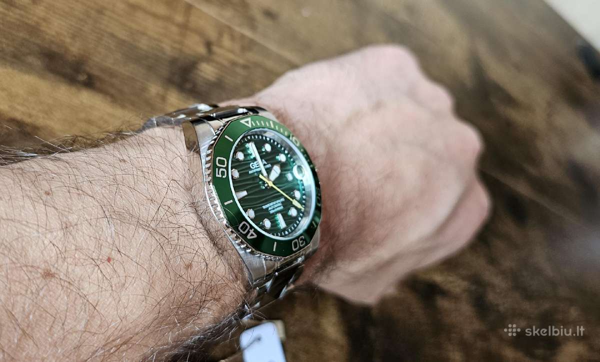 Automatinis diver stiliaus laikrodis Geya G78200 - nuotraukos Nr. 13