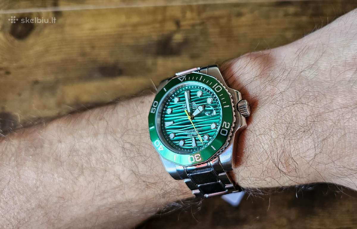 Automatinis diver stiliaus laikrodis Geya G78200 - nuotraukos Nr. 14