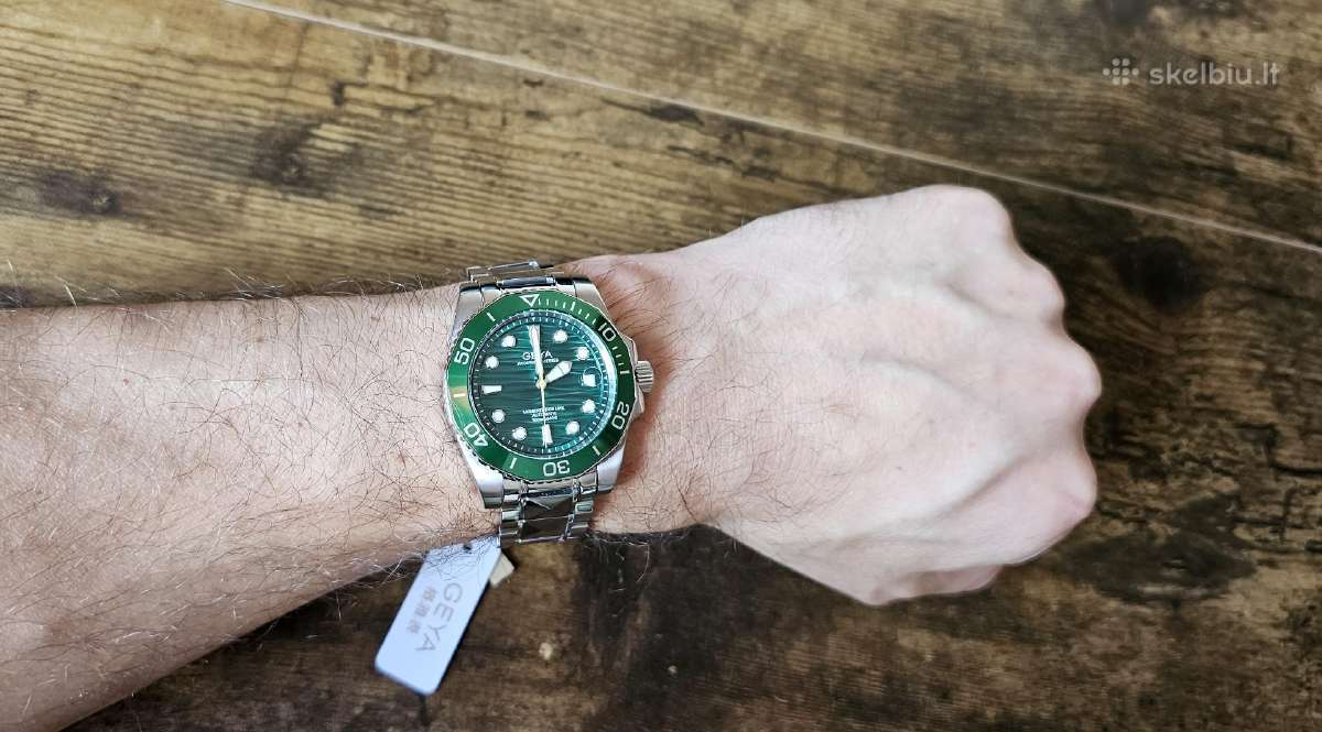 Automatinis diver stiliaus laikrodis Geya G78200 - nuotraukos Nr. 15