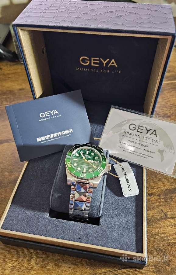 Automatinis diver stiliaus laikrodis Geya G78200 - nuotraukos Nr. 18