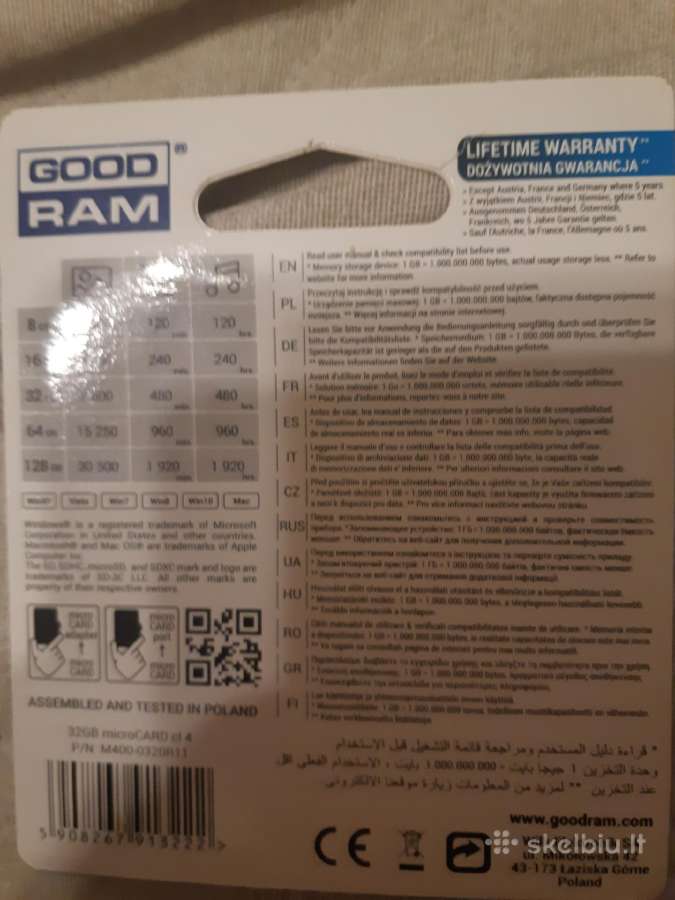 Good RAM microcard 32gb - nuotraukos Nr. 2