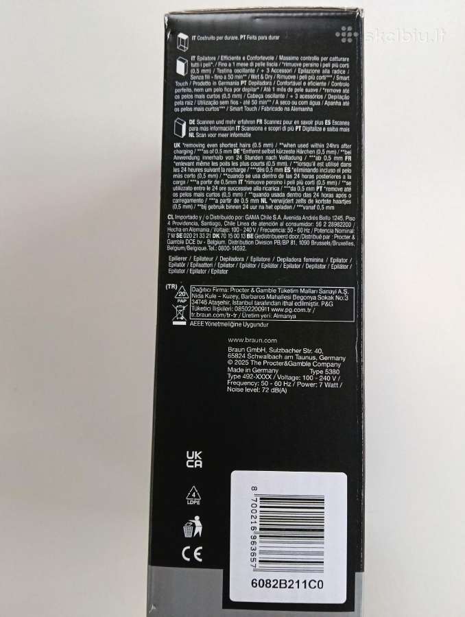 Braun epiliatorius Ses9-030 Naujas - nuotraukos Nr. 8