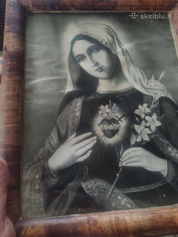 Religija Tarpukario litografija nedarineta - nuotraukos Nr. 4