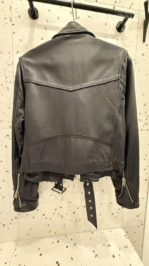 Odinė Biker stiliaus striukė (Unisex) - nuotraukos Nr. 3