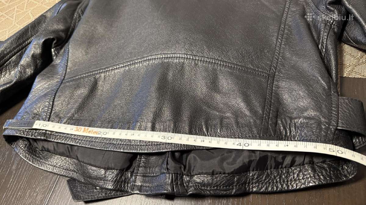 Odinė Biker stiliaus striukė (Unisex) - nuotraukos Nr. 11